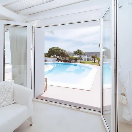 شقة Mykonos White Villa, 5 Bedroom With Private Pool And Breakfast