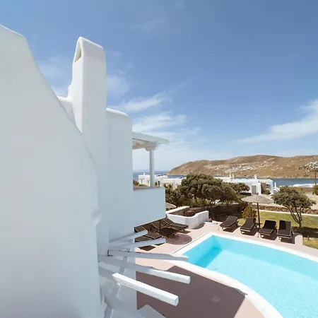 Daire Mykonos White Villa, 5 Bedroom With Private Pool And Breakfast